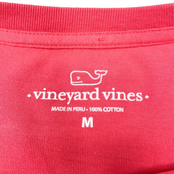 Vineyard Vines Pink/Coral T-Shirt Whale Graphic Design Sz M - Picture 4 of 7